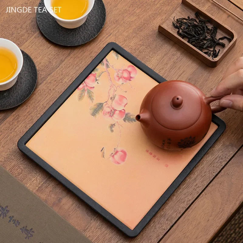 Creative Absorbent Ceramic Tea Tray