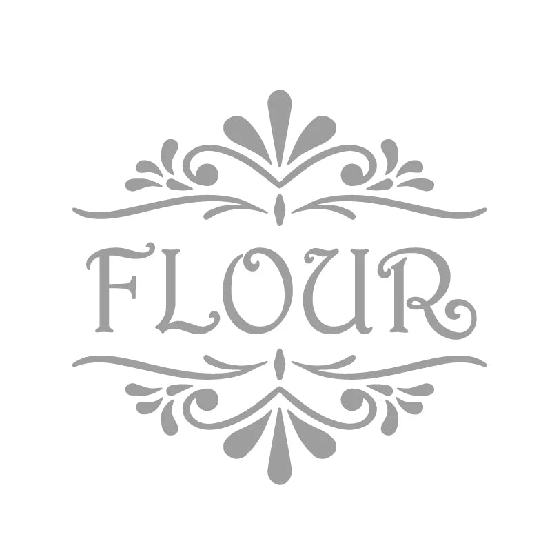 Coffee, Tea, Flour, Sugar Vinyl Art Decals