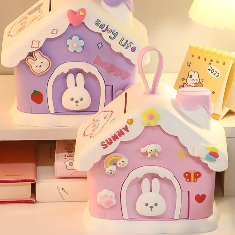 Mushroom House Money Box Plastic Key