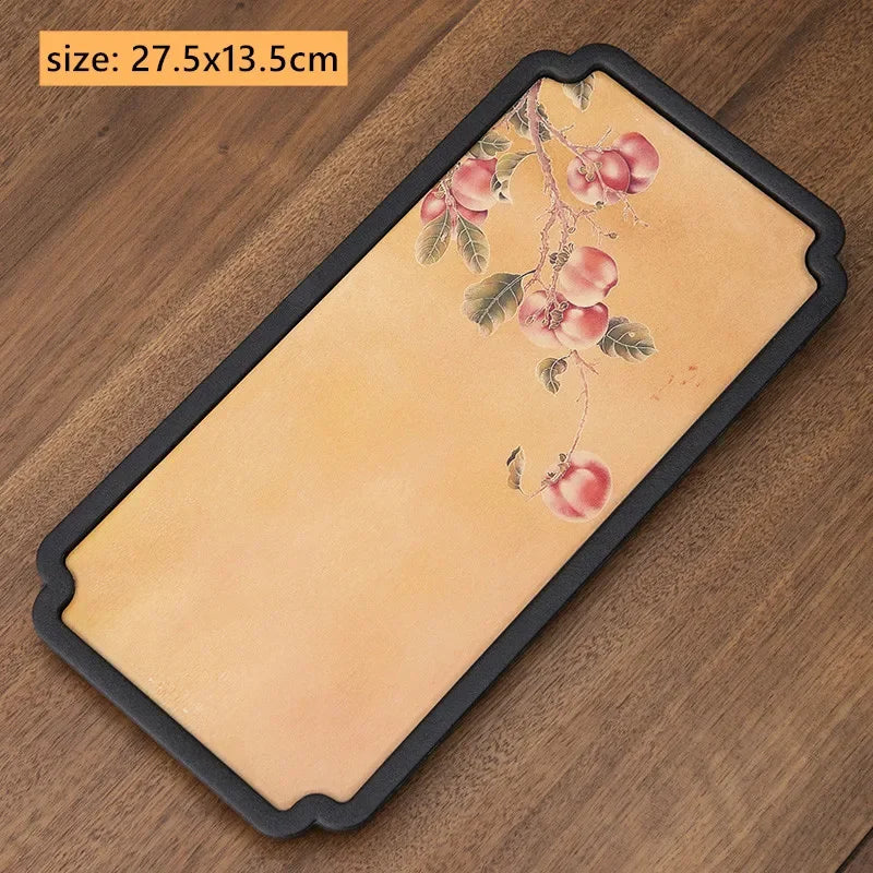 Creative Absorbent Ceramic Tea Tray