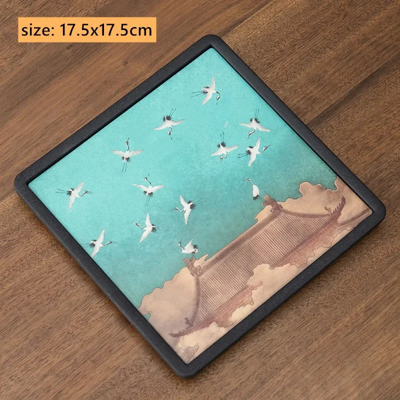 Creative Absorbent Ceramic Tea Tray