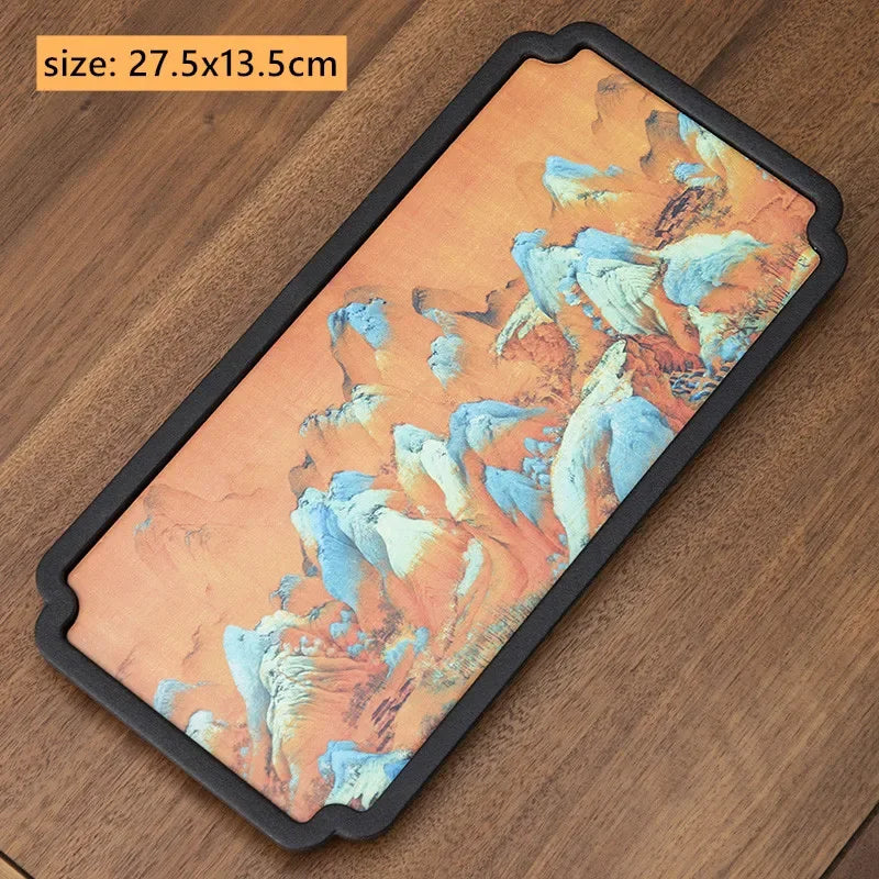 Creative Absorbent Ceramic Tea Tray
