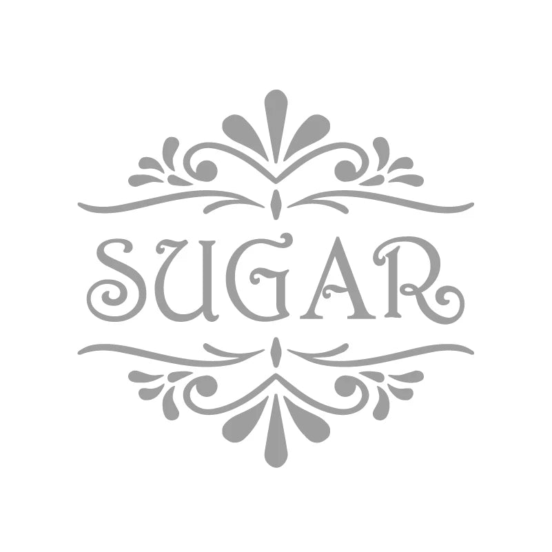 Coffee, Tea, Flour, Sugar Vinyl Art Decals