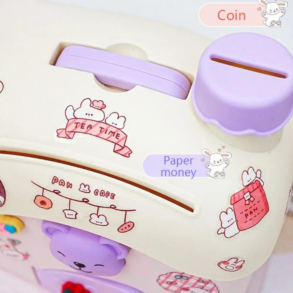 Mushroom House Money Box Plastic Key
