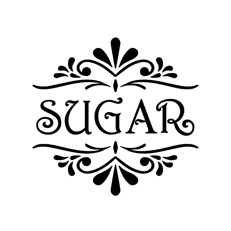 Coffee, Tea, Flour, Sugar Vinyl Art Decals