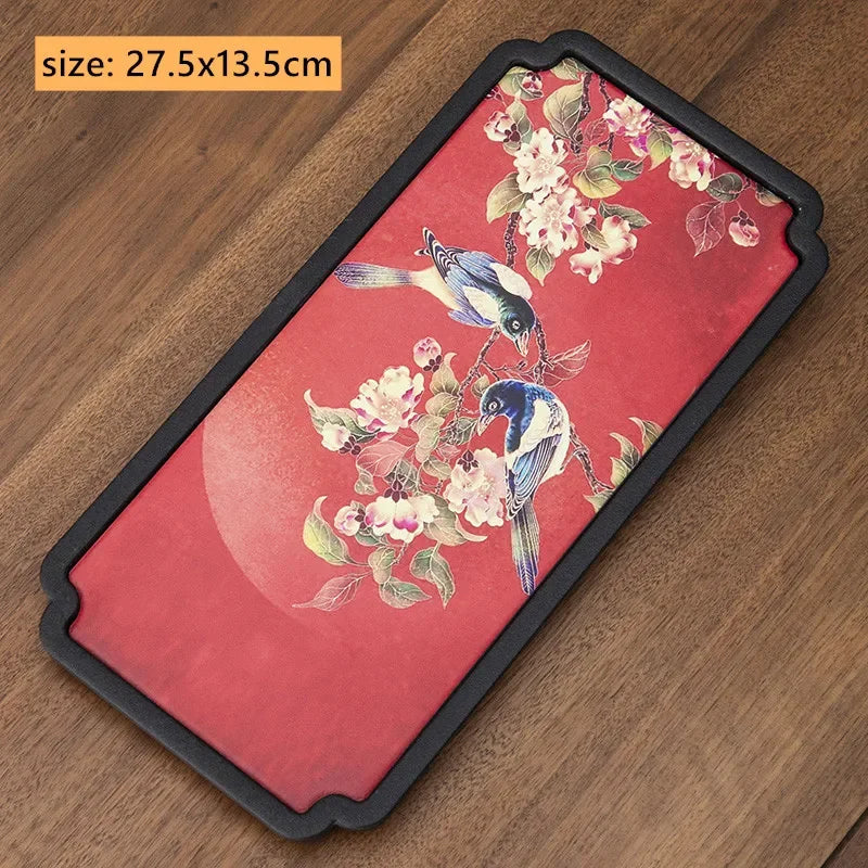 Creative Absorbent Ceramic Tea Tray