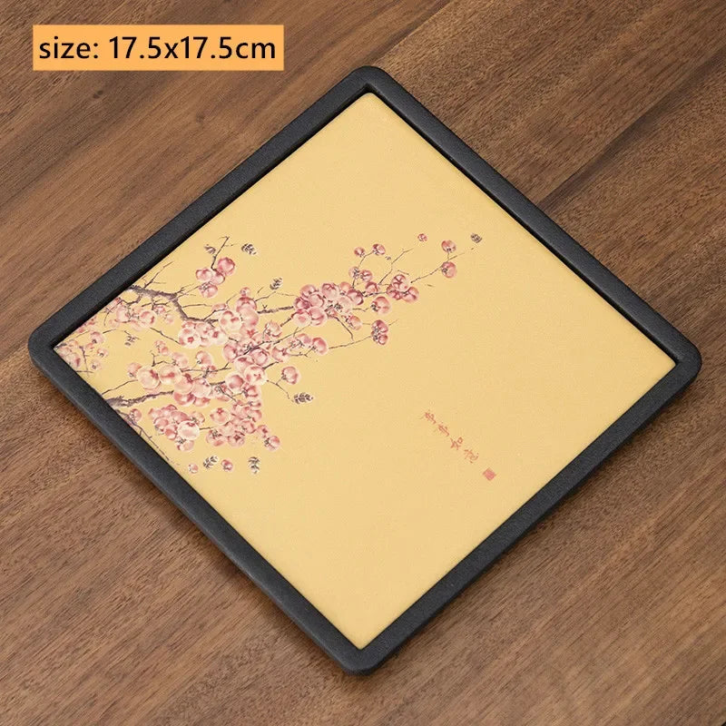 Creative Absorbent Ceramic Tea Tray
