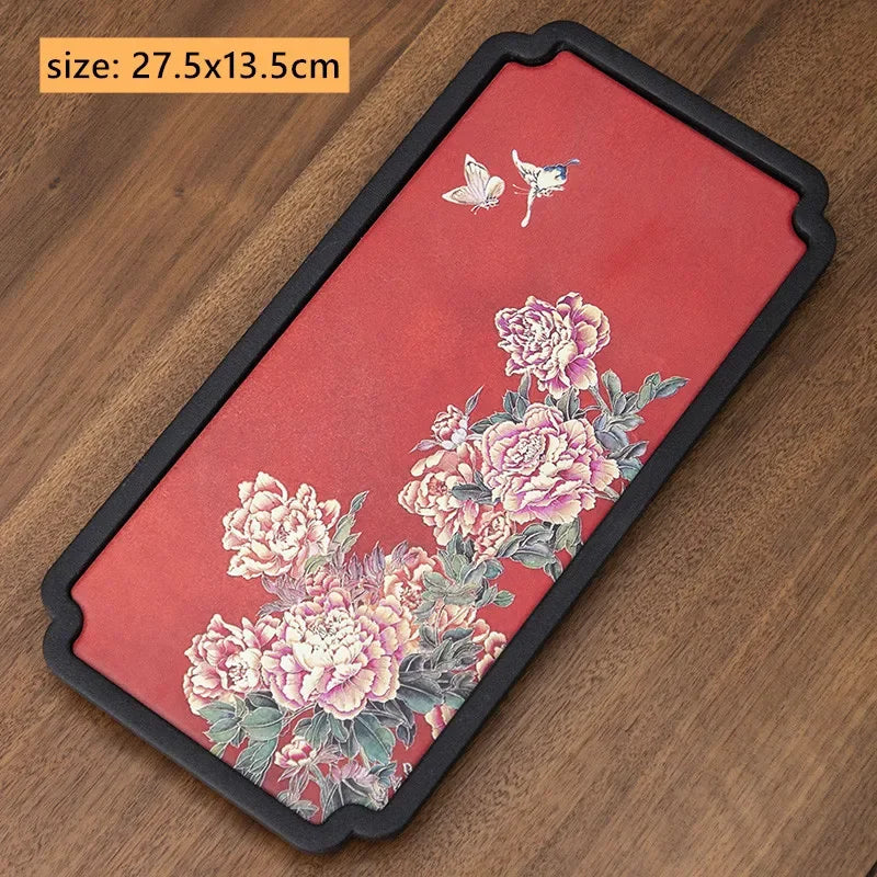 Creative Absorbent Ceramic Tea Tray