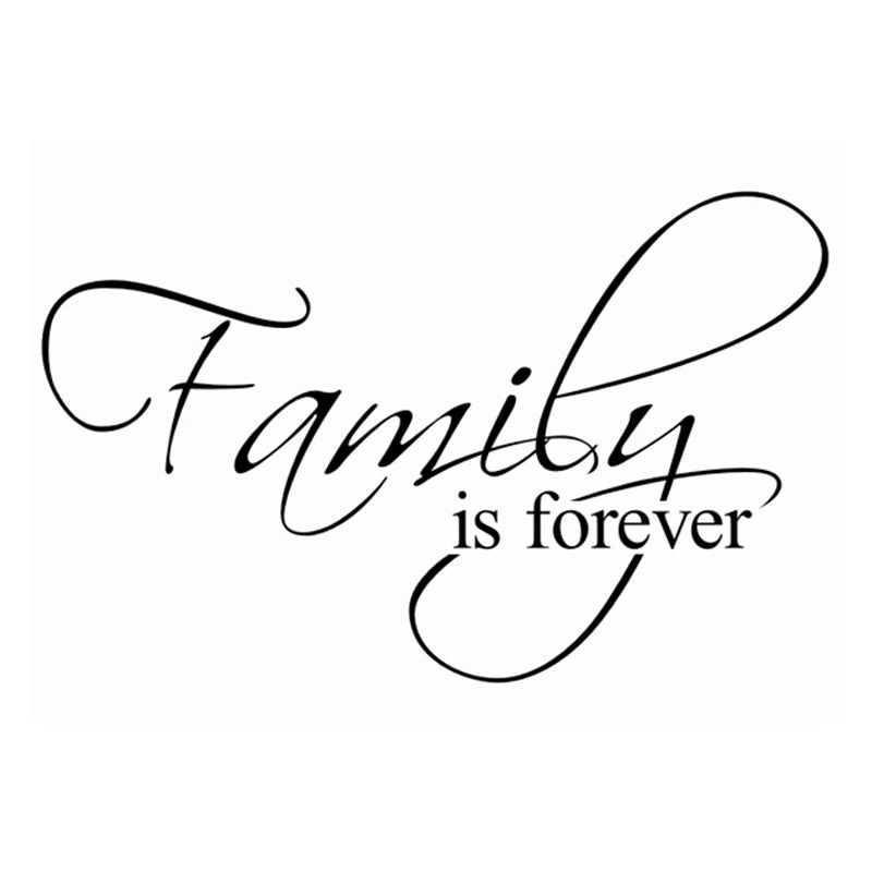 Family Is Forever Quotes Wall Decals