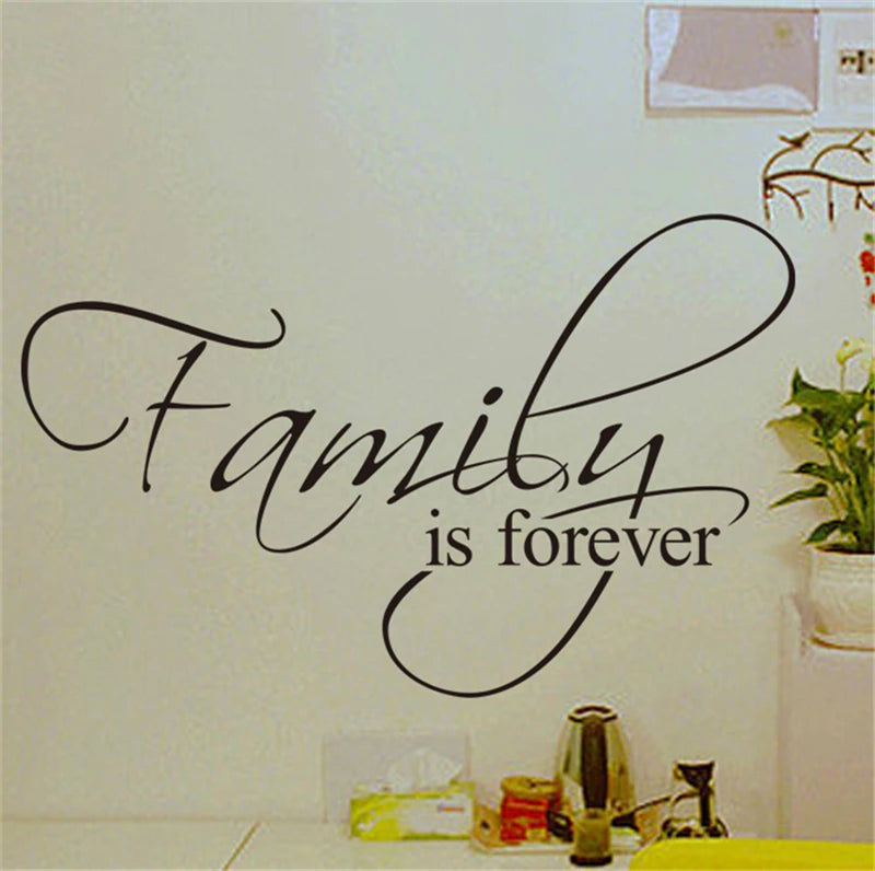 Family Is Forever Quotes Wall Decals