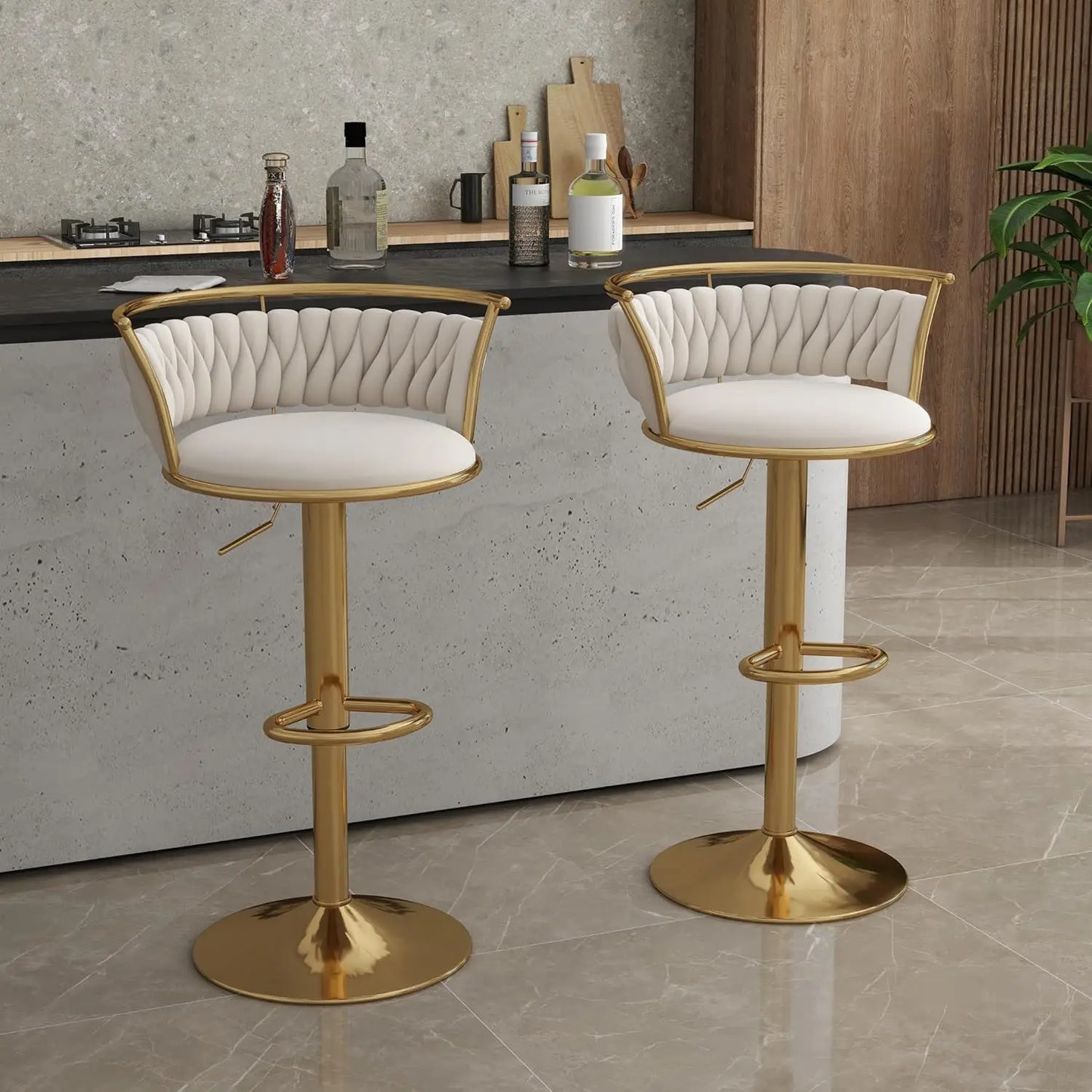 Swivel Bar Stools, Modern Adjustable