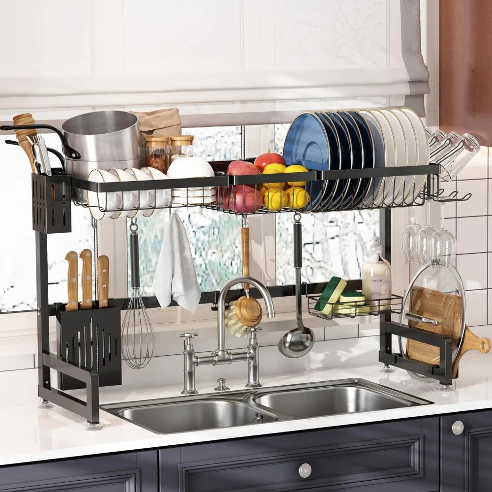 Over The Sink Dish Drying Rack 2-Tier