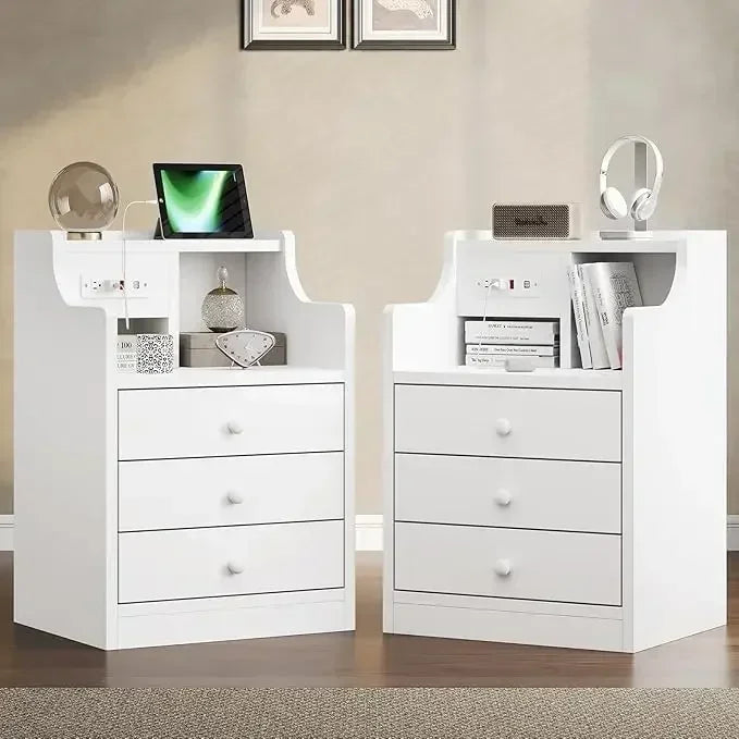 Nightstand with Charging Station