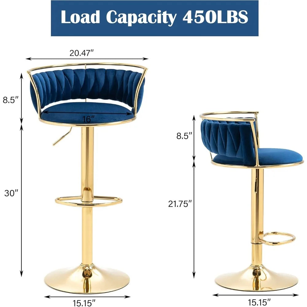 Swivel Bar Stools, Modern Adjustable