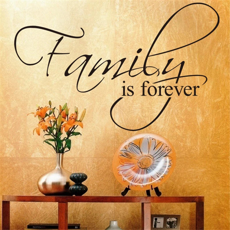 Family Is Forever Quotes Wall Decals