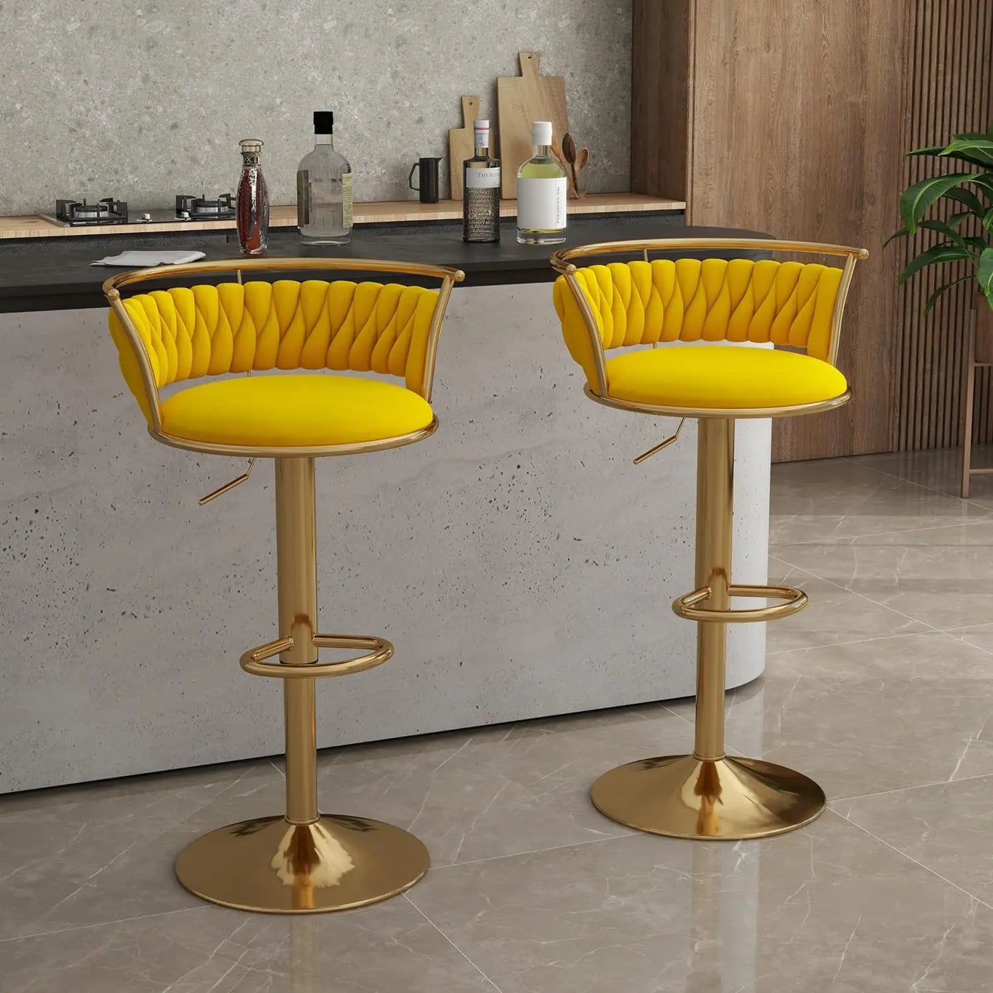 Swivel Bar Stools, Modern Adjustable