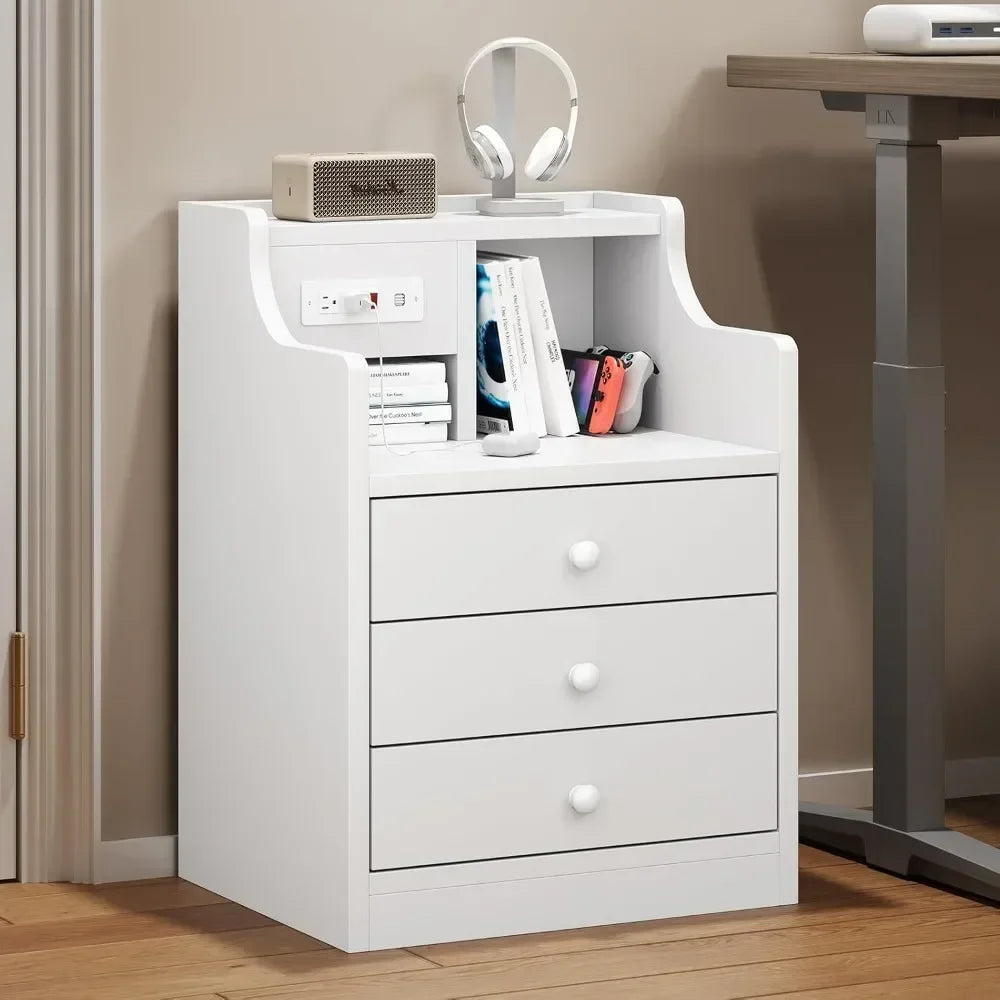 Nightstand with Charging Station