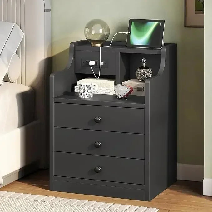 Nightstand with Charging Station