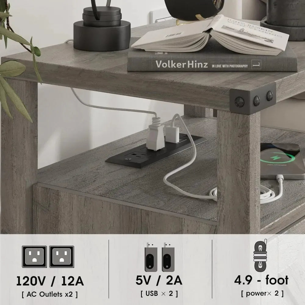 Night Stands with Charging Station.