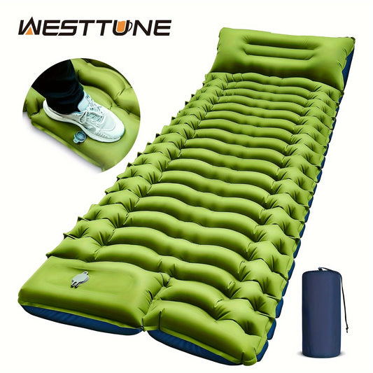 Camping Sleeping Pad with Pillow Built-in