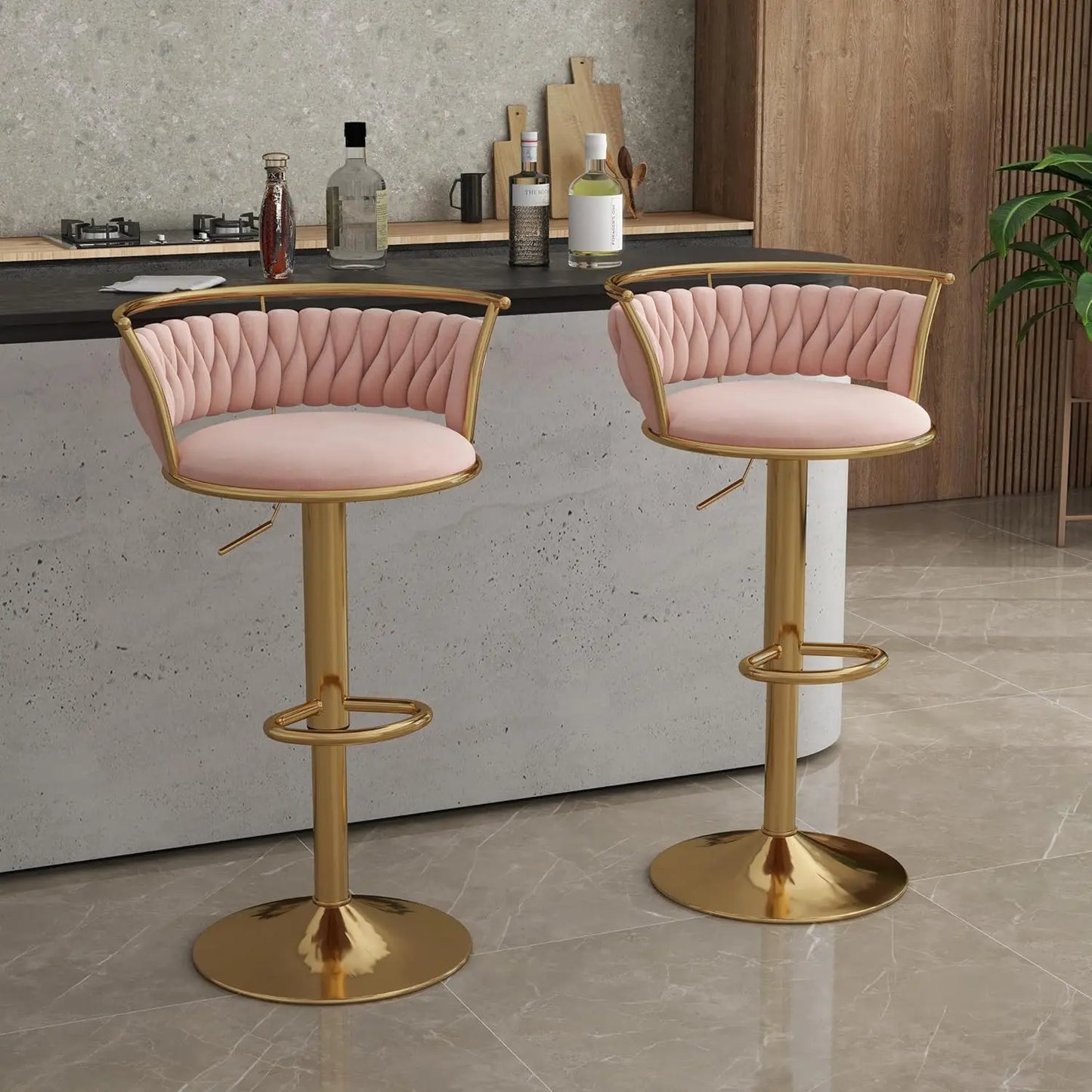 Swivel Bar Stools, Modern Adjustable