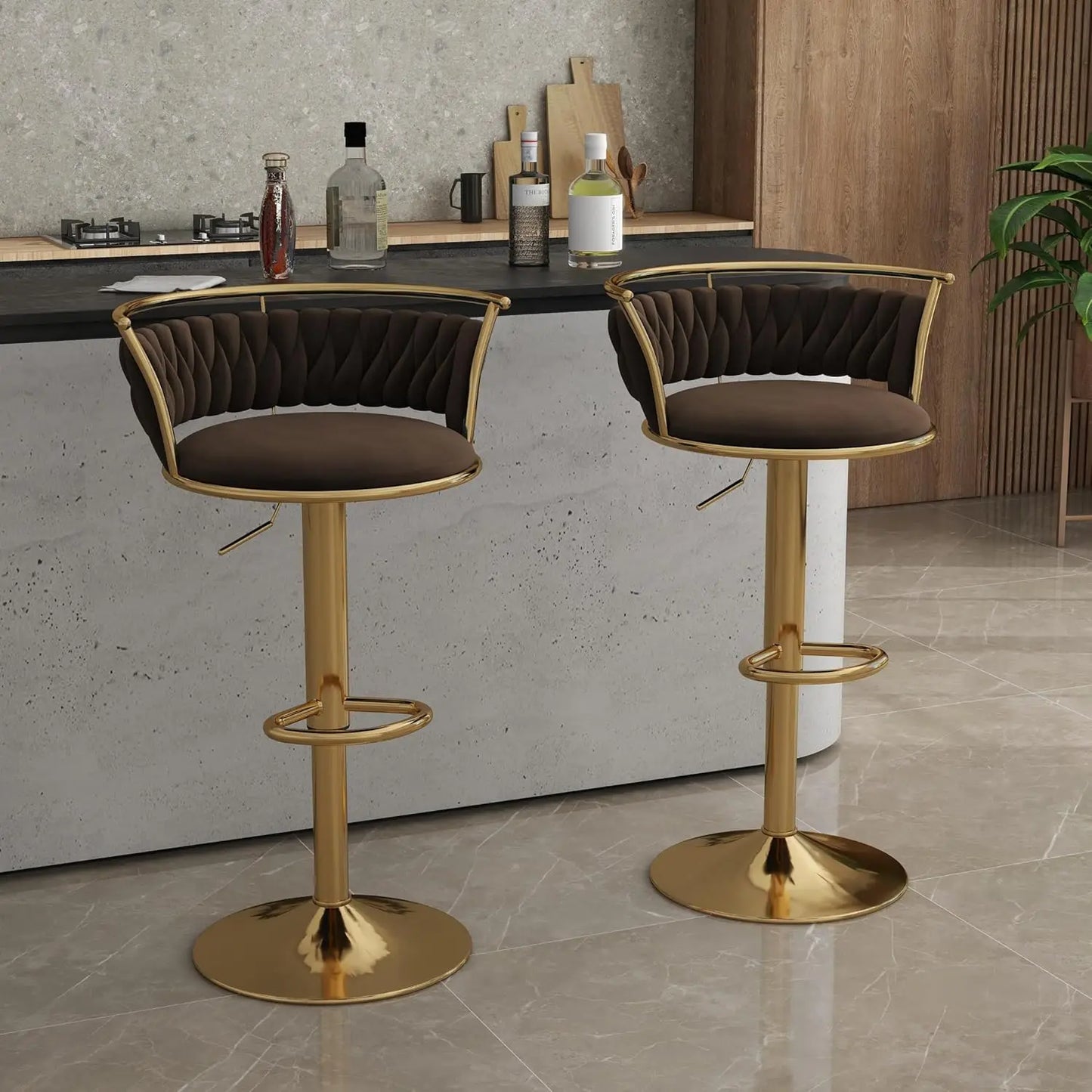 Swivel Bar Stools, Modern Adjustable