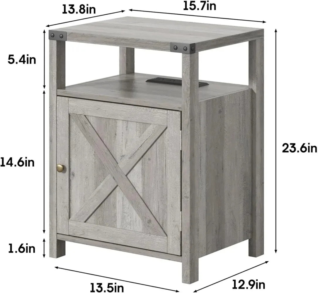 Night Stands with Charging Station.