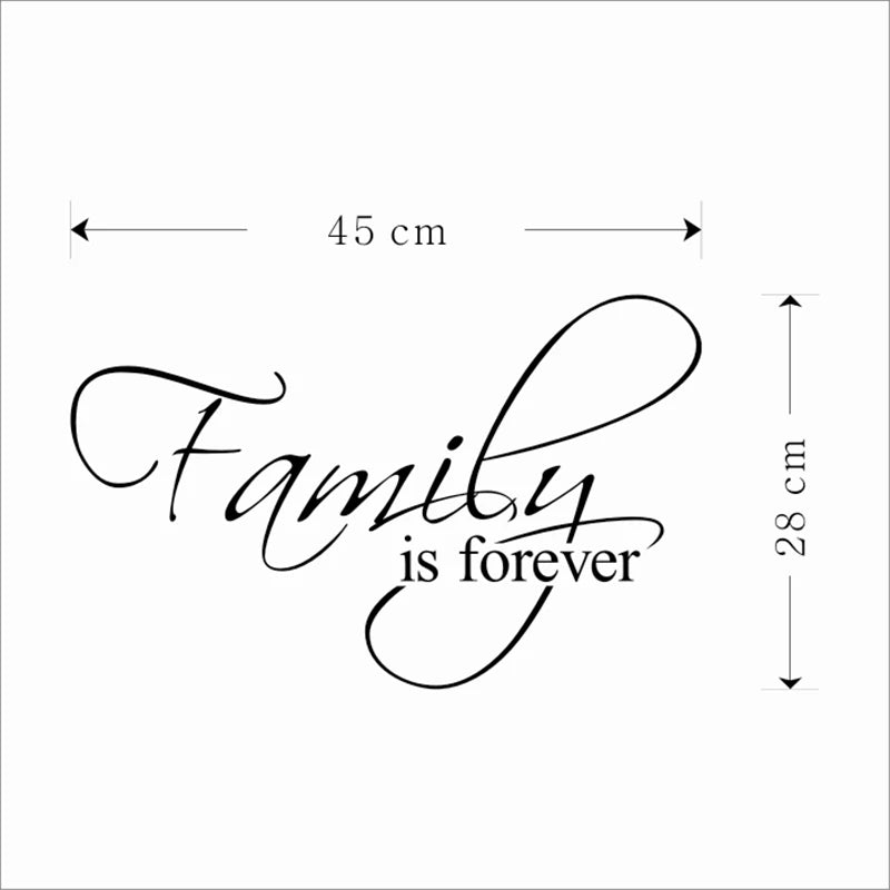 Family Is Forever Quotes Wall Decals