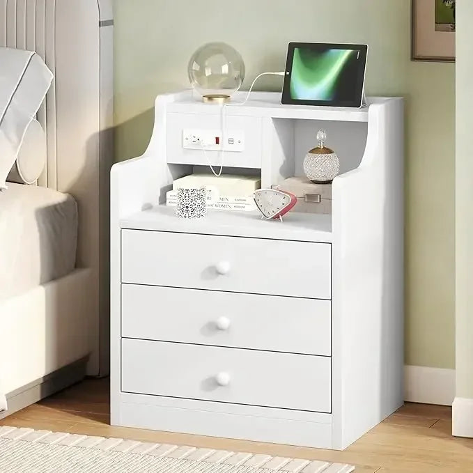 Nightstand with Charging Station