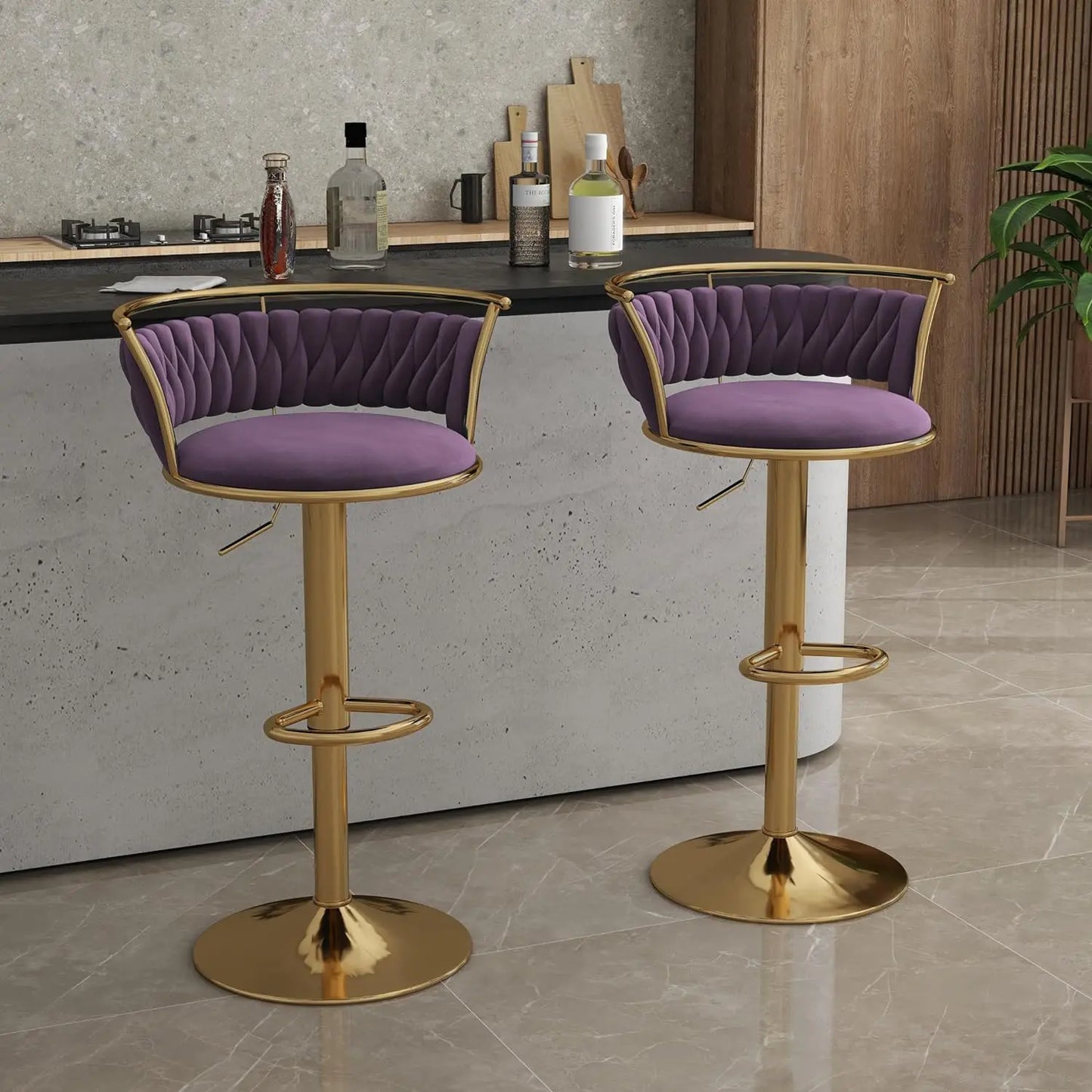 Swivel Bar Stools, Modern Adjustable